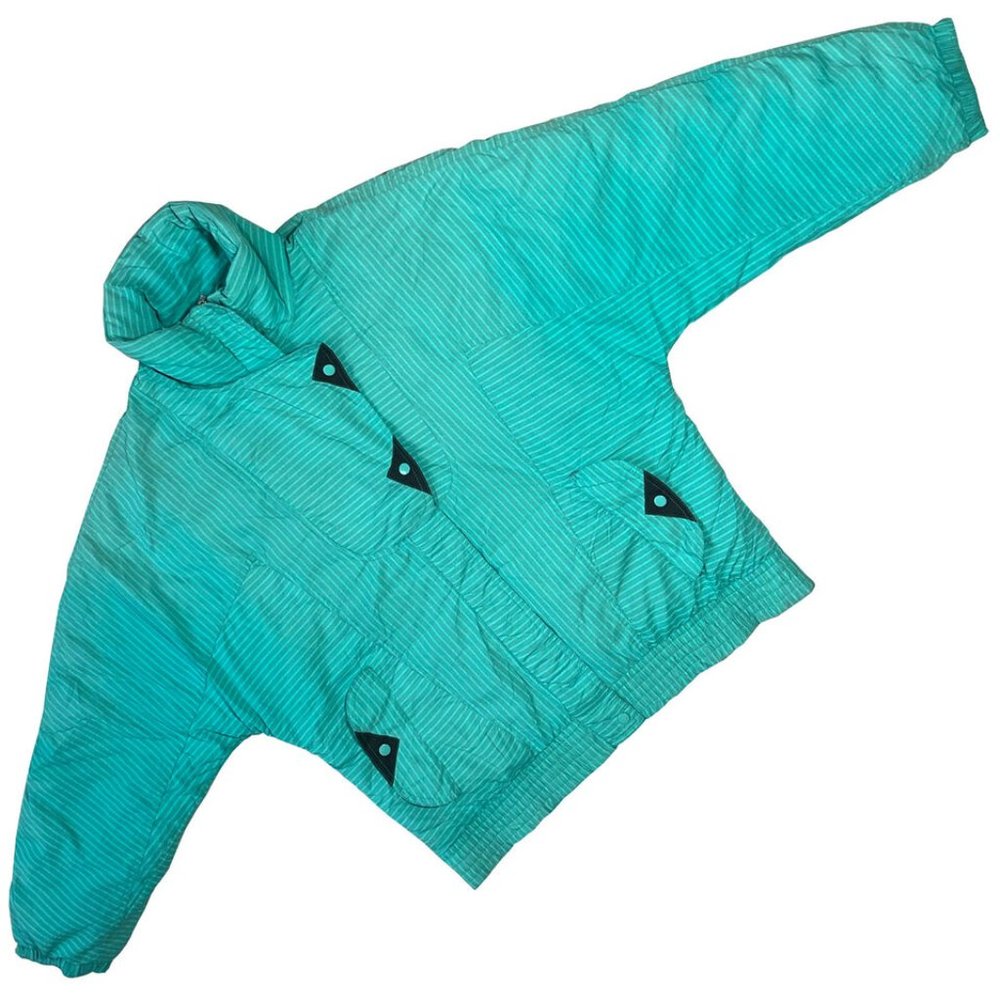 Sundazed (Germany) Convertible Collar Dolman Sleeve Puffer Jacket Teal : L